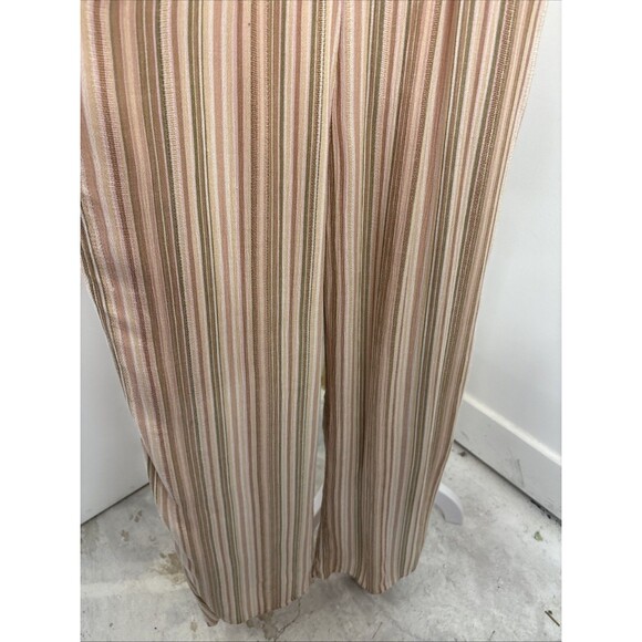 American Eagle Full Body Length Jumpsuit Ladies XS Multicolor Stripe Halter L30" - Picture 4 of 12